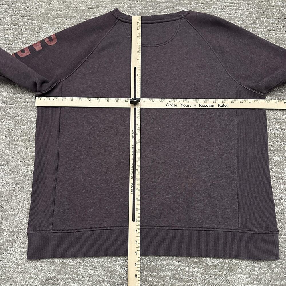 Carhartt Sweatshirt Womens 2XL Purple Crewneck Sleeve Graphic Fleece Pullover - Picture 10 of 12